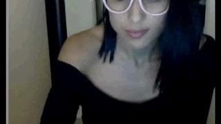 Cena amadora com uma morenaça em camera