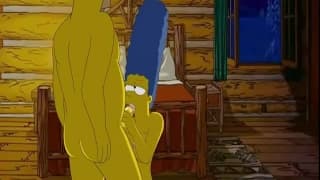 Homer faz sexo intenso com Marge a simpson xxx video