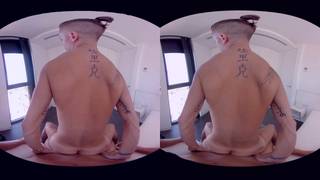 Uma sessão gay de realidade virtual realmente quente