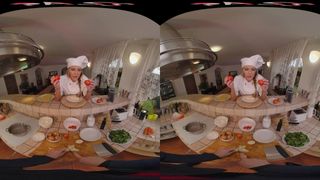 Eveline Dellai será a melhor master chef do sexo em um porno VR